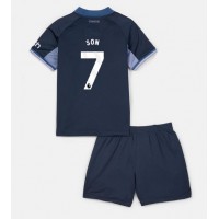 Billiga Tottenham Hotspur Son Heung-min #7 Barnkläder Borta fotbollskläder till baby 2023-24 Kortärmad (+ Korta byxor)
